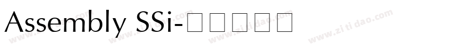 Assembly SSi字体转换